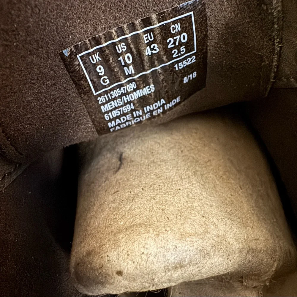 Clarks Men's‎ Leather Chukka Boots Brown sz 10